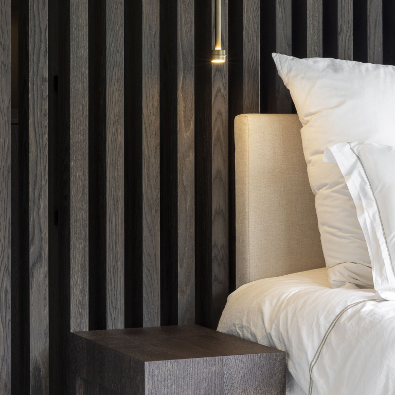 Satin stainless steel door handle 